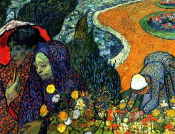 Vincent Van Gogh Painting - Damas de Arles Memorias del jardín de Etten Vincent van Gogh